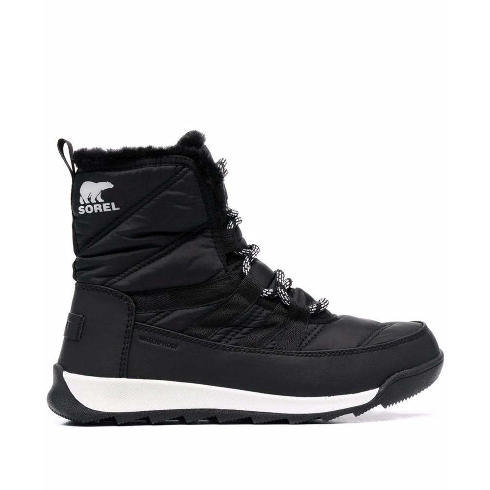 Sorel Whitney Ii Women's Black/White Winter Boots Size 7 (runs small) -